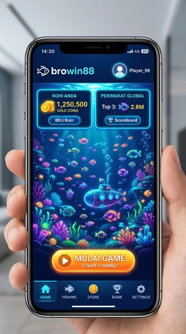 Cuplikan layar menu unduhan browin88 untuk perangkat Android