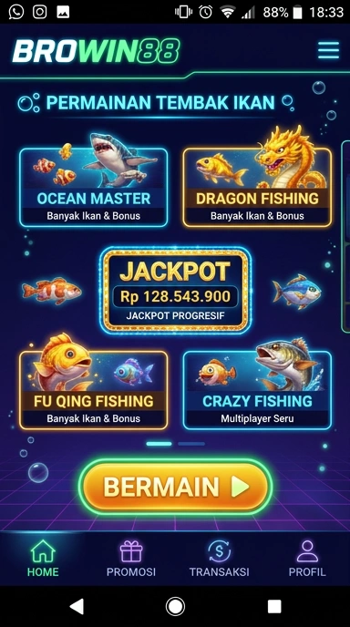 Galeri pratinjau visual browin88 build APK resmi terbaru